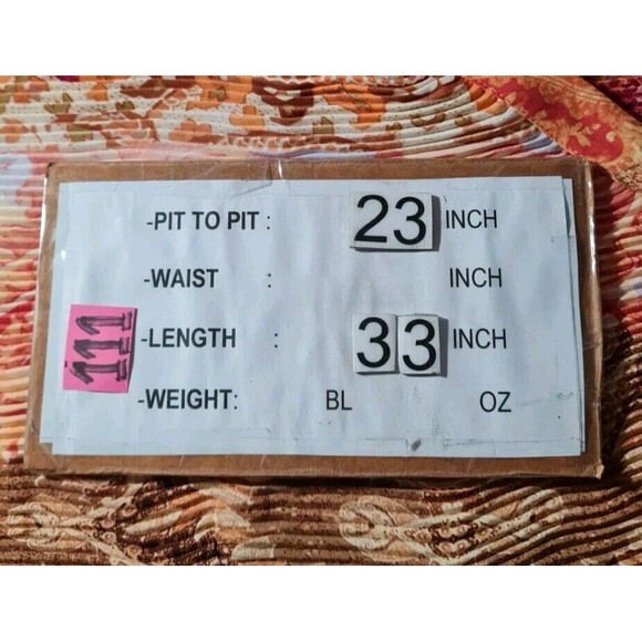 avenue Women Boho Tunic Top Plus Size 26/28 Plated Chiffon V-Neck Short SL 111A - Picture 7 of 7